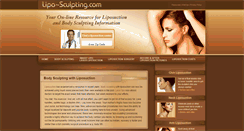 Desktop Screenshot of lipo-sculpting.com